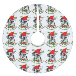 Saia Para Árvore De Natal De Poliéster Catahoula Leopard Dog Natal