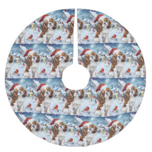 Saia Para Árvore De Natal De Poliéster Cavalier Rei Terra de Encantamento de Natal Alegri