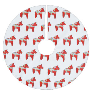 Saia Para Árvore De Natal De Poliéster Cavalo Dalecarliano