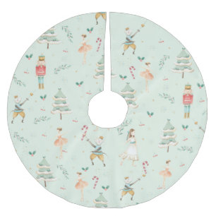 Saia Para Árvore De Natal De Poliéster Chic O Balé De Natal Do Nutcracker Mint Green