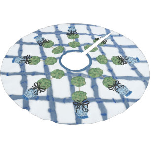 Saia Para Árvore De Natal De Poliéster Chinoiserie Ginger Jar Clokin