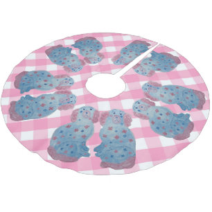 Saia Para Árvore De Natal De Poliéster Chinoiserie Staffordshire Dogs