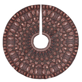 Saia Para Árvore De Natal De Poliéster Chocolate Candy Christmas Tree Skirt