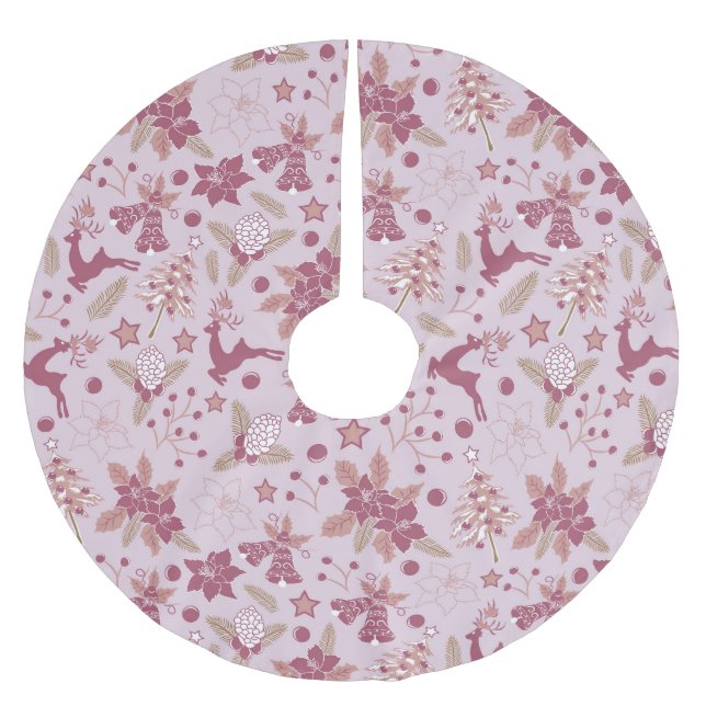 Saia Para Árvore De Natal De Poliéster Christmas holidays (Frente)