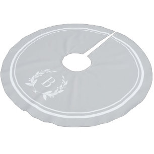 Saia Para Árvore De Natal De Poliéster Cinzas e Camiseiros Monográficos