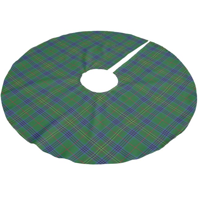 Saia Para Árvore De Natal De Poliéster Clã Kennedy Tartan (Inclinado)