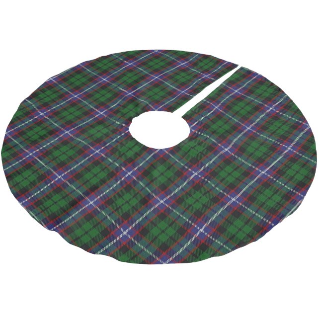 Saia Para Árvore De Natal De Poliéster Clã Russell Tartan (Inclinado)