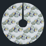 Saia Para Árvore De Natal De Poliéster Clams Seafood Clambake Beach Ocean Clam<br><div class="desc">Apenas personalize para uma divertida decoração de feriado! A saia-árvore apresenta um marcador original de conchas de moluscos. Este design também está disponível em outros produtos. Não vê o que está procurando? Precisa de ajuda para a personalização? Entre em contato com Rebecca para ter algo projetado só para você.</div>