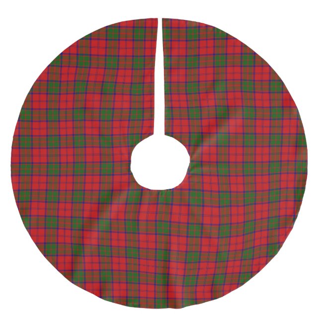 Saia Para Árvore De Natal De Poliéster Clan Grant Tartan (Frente)