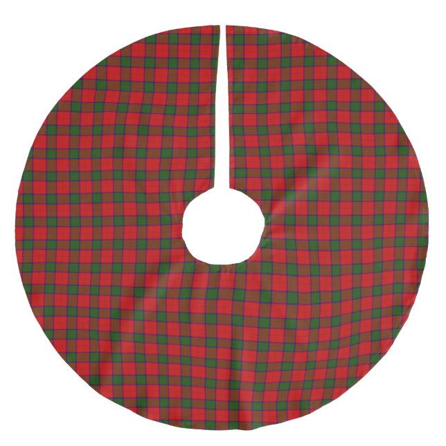 Saia Para Árvore De Natal De Poliéster Clan Robertson Tartan (Frente)