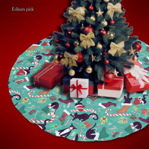 Saia Para Árvore De Natal De Poliéster Coisas de Natal Engraçadas