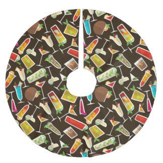 Saia Para Árvore De Natal De Poliéster Coquetel padrão e bebida comprida, bar