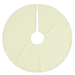 Saia Para Árvore De Natal De Poliéster Cor Sólido Amarelo do Pastel   Clássico   Elegante