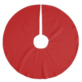 Saia Para Árvore De Natal De Poliéster Cor Vermelho