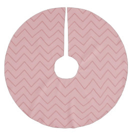 Saia Para Árvore De Natal De Poliéster Coral Pink Chevron