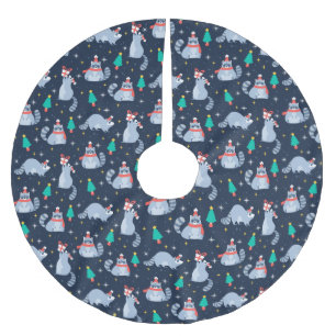 Saia Para Árvore De Natal De Poliéster Correntes de Natal