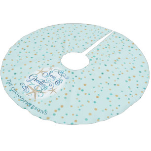 Saia Para Árvore De Natal De Poliéster Costeira Natal, SEAS & GREETINGS Nome