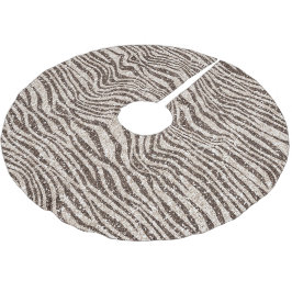 Saia Para Árvore De Natal De Poliéster Creme castanho-esbranquiçado Zebra-relva
