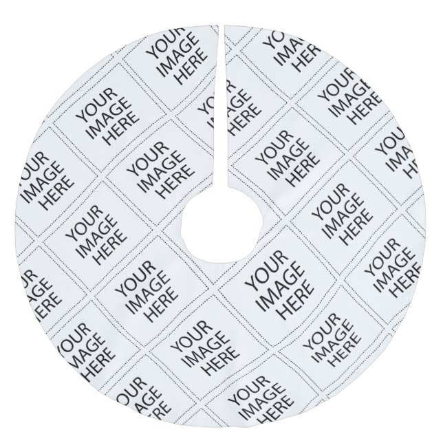 Saia Para Árvore De Natal De Poliéster #CustomImageLogoÁrvoreSaias (Frente)