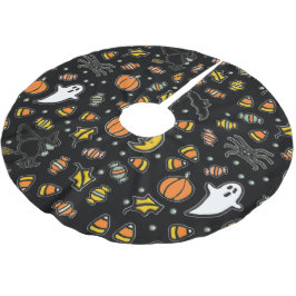 Saia Para Árvore De Natal De Poliéster Decoração Divertida de Halloween