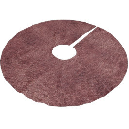 Saia Para Árvore De Natal De Poliéster Deep Red Faux Linen (aparência de linho)