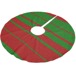 Saia Para Árvore De Natal De Poliéster Design de tricô de Natal Vermelho e Verde