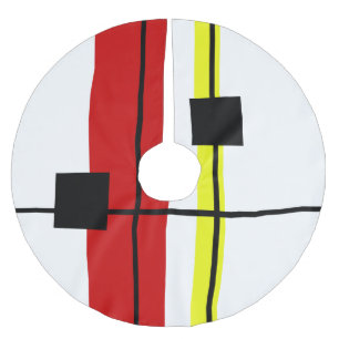 Saia Para Árvore De Natal De Poliéster Design geométrica