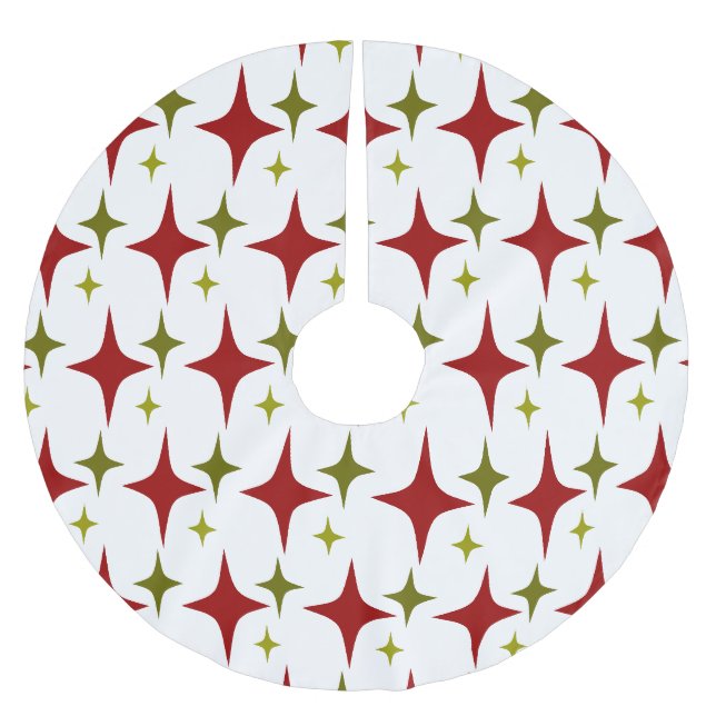 Saia Para Árvore De Natal De Poliéster Diamond Stars (Frente)