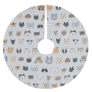 Saia Para Árvore De Natal De Poliéster Diversão Animal: Cães Cães Mistura de Porcos