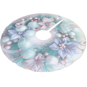 Saia Para Árvore De Natal De Poliéster Dreamy Christmas Wreath Tree Skirt