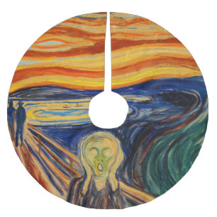 Saia Para Árvore De Natal De Poliéster Edvard Munch - O Gritar 1910