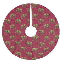 Elefante Vermelho Dourado Elegante Feriado