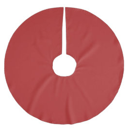 Saia Para Árvore De Natal De Poliéster Elegant Crimson Red Tree Skirt for Festive Decor