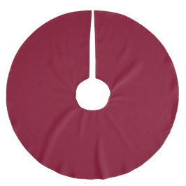 Saia Para Árvore De Natal De Poliéster Elegant Deep Burgundy Tree Skirt for Festive Decor