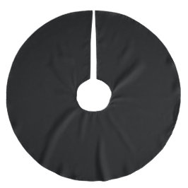 Saia Para Árvore De Natal De Poliéster Elegant Solid Black Tree Skirt for Festive Decor