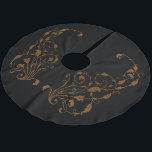 Saia Para Árvore De Natal De Poliéster Elegante, Vintage, Vitoriano Steampunk<br><div class="desc">Vintage conto de fadas vitoriano steampunk gótico.</div>
