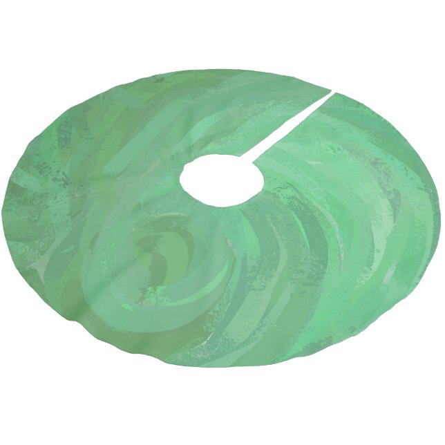 Saia Para Árvore De Natal De Poliéster Emerald Cream (Inclinado)