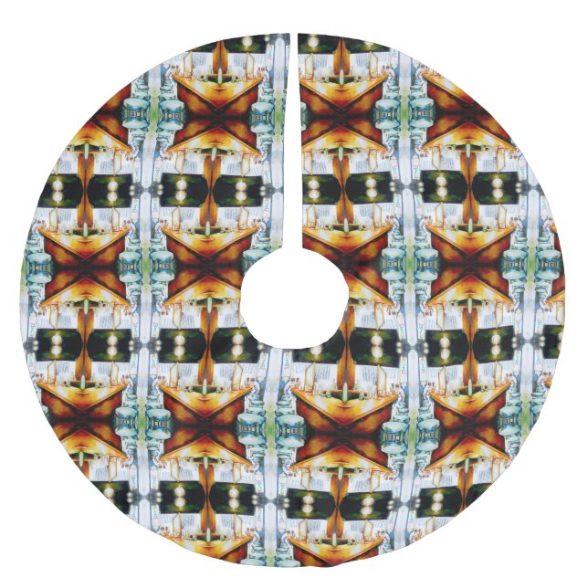 Saia Para Árvore De Natal De Poliéster Emocional para motivar, lógica para justificar (Frente)