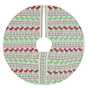 SAIA PARA ÁRVORE DE NATAL DE POLIÉSTER ENFEITES DE NATAL REINDEER