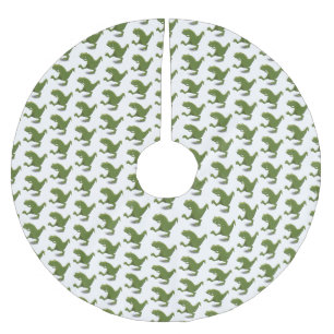 Saia Para Árvore De Natal De Poliéster Engraçado humor de desenho animado de T rex dinoss