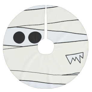 Saia Para Árvore De Natal De Poliéster Engraçado Mummy Halloween Figurume Horror Monstro