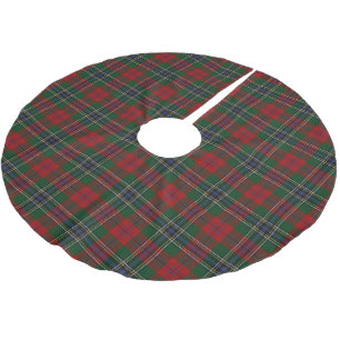 Saia Para Árvore De Natal De Poliéster Escocês Clan MacLean Tartan
