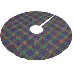 Saia Para Árvore De Natal De Poliéster Escocês Clan MacLellan Tartan