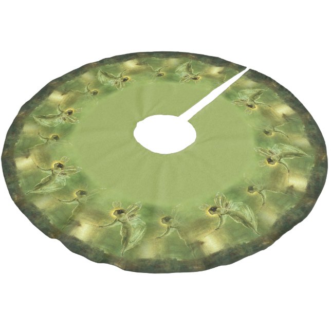 Saia Para Árvore De Natal De Poliéster Espírito da fada da noite (Inclinado)