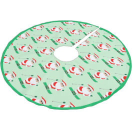 Saia Para Árvore De Natal De Poliéster Esqui esquiador de neve