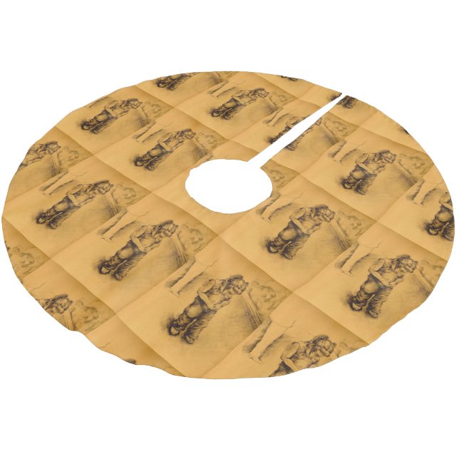 Saia Para Árvore De Natal De Poliéster Estou perdido em Le Tianguie, México (Inclinado)