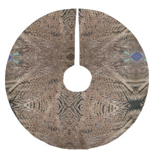 Saia Para Árvore De Natal De Poliéster Estrela Sparkle Dourada