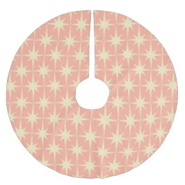 Saia Para Árvore De Natal De Poliéster Estrelas Atômicas do Médio do século 50 Retro Vint