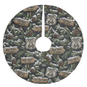 Saia Para Árvore De Natal De Poliéster Exposição de Inverno de Chicago a Santa Mônica