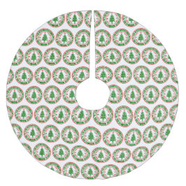 Saia Para Árvore De Natal De Poliéster Feliz Natal